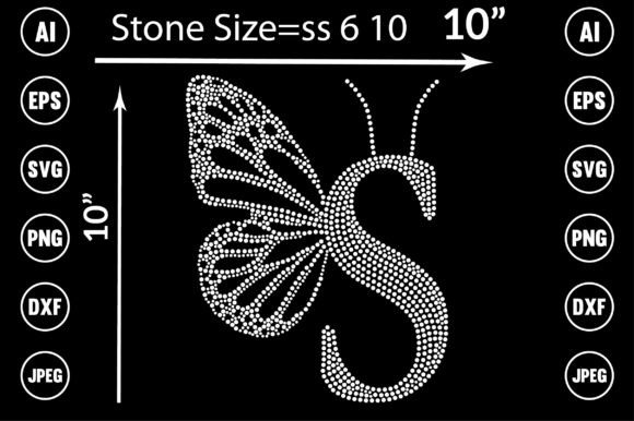 An Editorial Review of the S Letter Butterfly Rhinestone Graphic