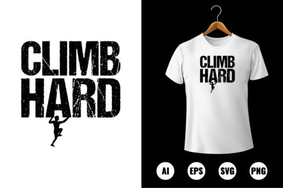 Climbing T-shirt Design 53: A Graphic Asset for Visual Content