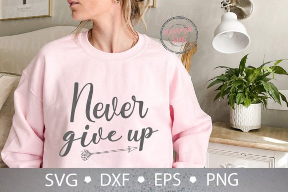 Evaluating a “Never Give Up” SVG for Client Branding Projects