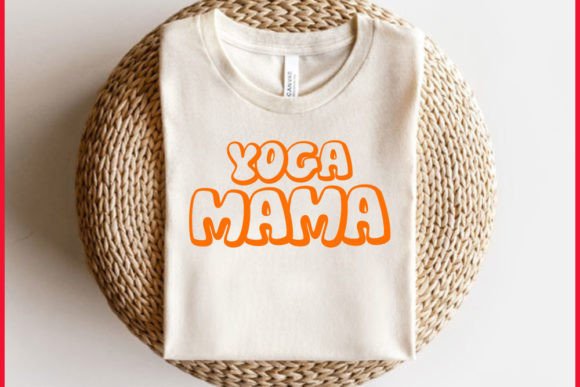 Integrating Retro Yoga Mama Graphics for Professional T-Shirt Designs