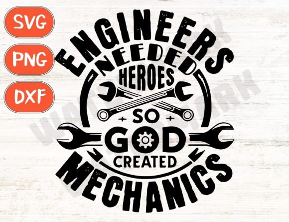 Mechanic SVG Graphics for T-Shirt Designs and Beyond