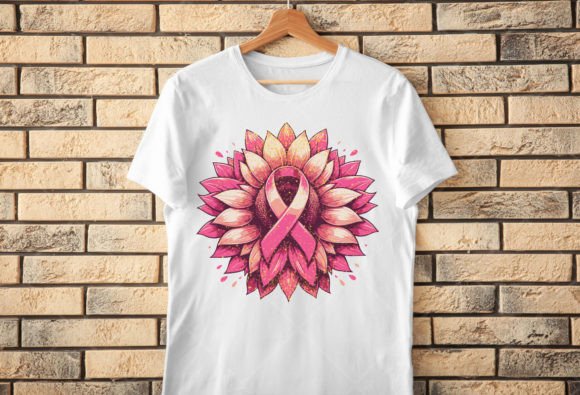 Pink Ribbon Graphics for T-Shirt Designs and Crafting