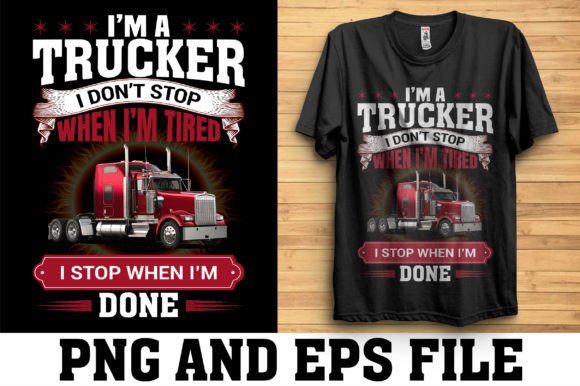 Trucker T-Shirt Design SVG Graphics Review for Brand Builders